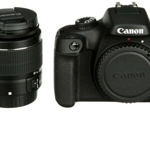 Canon Black DSLR Camera Body with Black Zoom Lens Kit